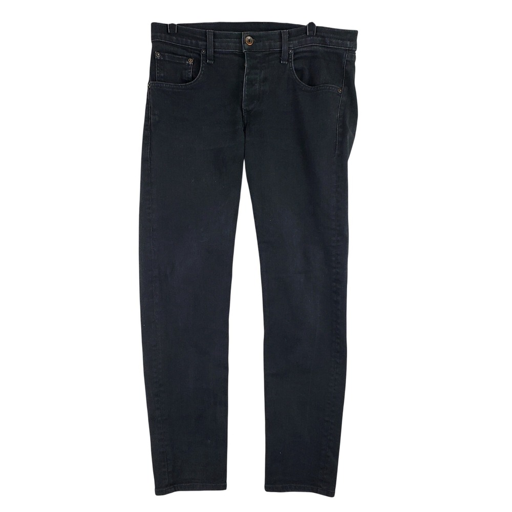 Rag & Bone Fit 2 Jeans Mens 34x30 Black Slim Fit Stretch Denim Pants